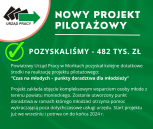Obrazek dla: Nowy projekt pilotażowy skierowany do osób młodych do 30 r. ż.